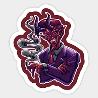 The gentleman demon Sticker